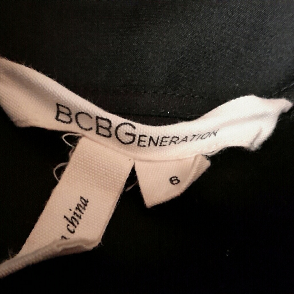 BCBGeneration Black Wrap Romper Shorts - Picture 6 of 6
